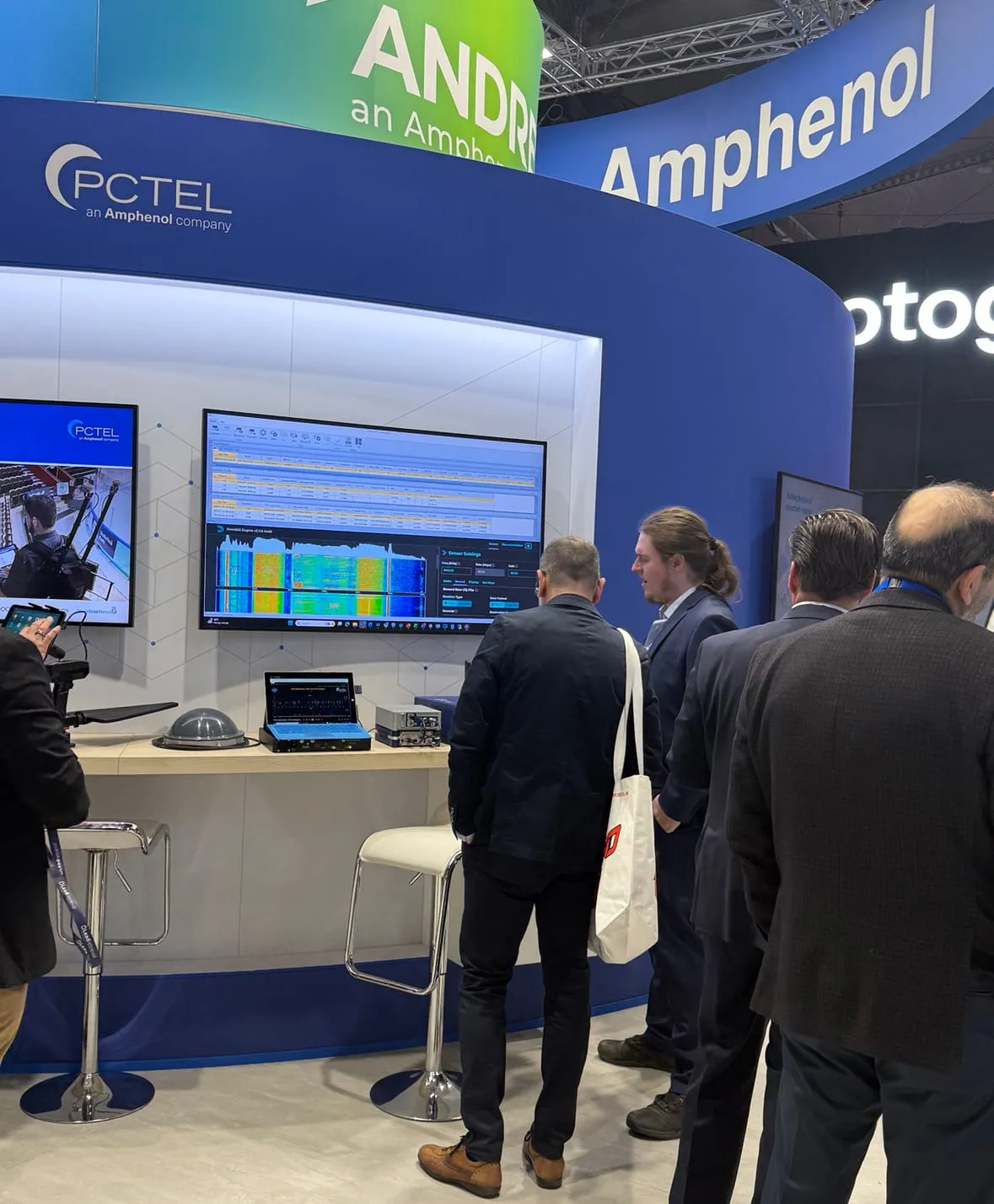 PCTEL SeeHawk Scout launch display at MWC Barcelona 2026