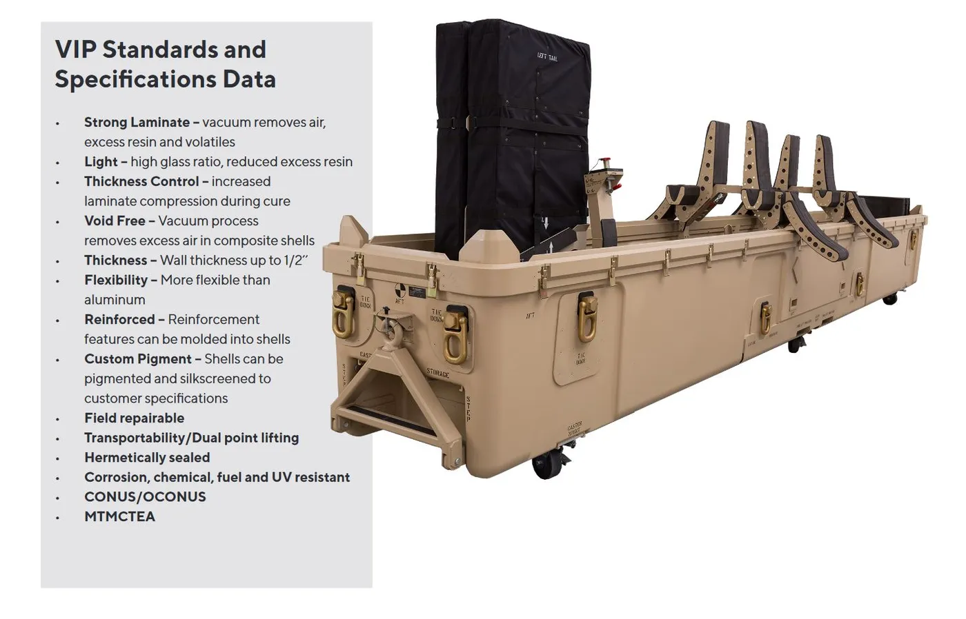 ECS custom rugged transport case for oversized equipment